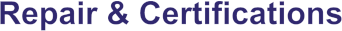 Repair & Certifications